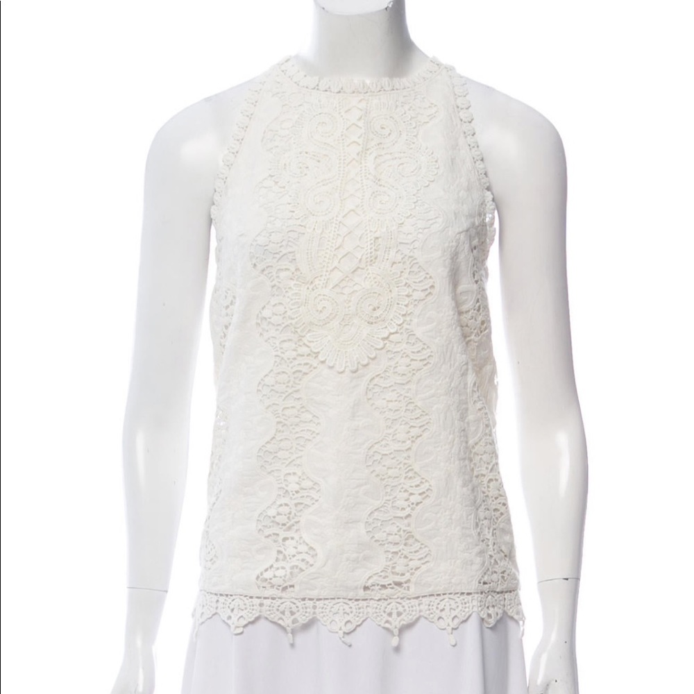 Never worn Alice+Olivia Lace Top